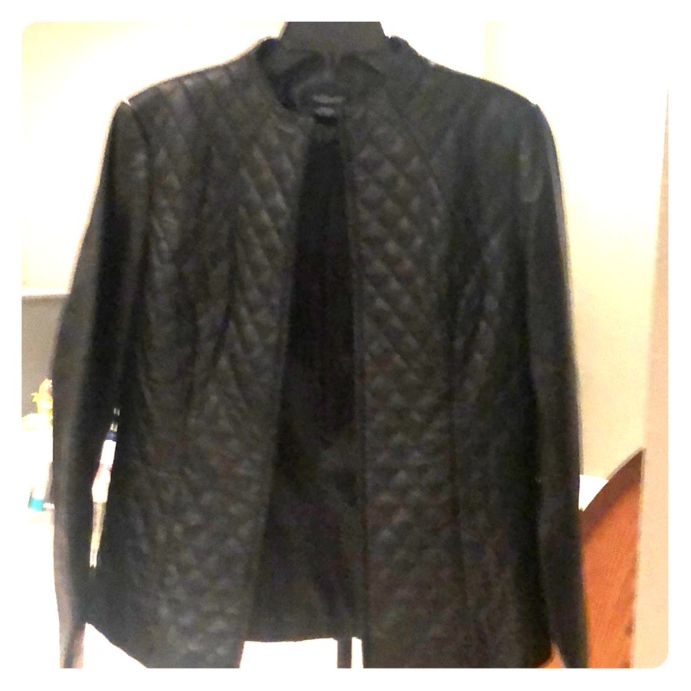 Black Leather Willi Smith Ladies Jacket